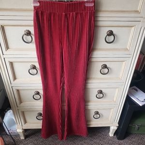 NWOT Shein XS Velour High-Waisted Pants